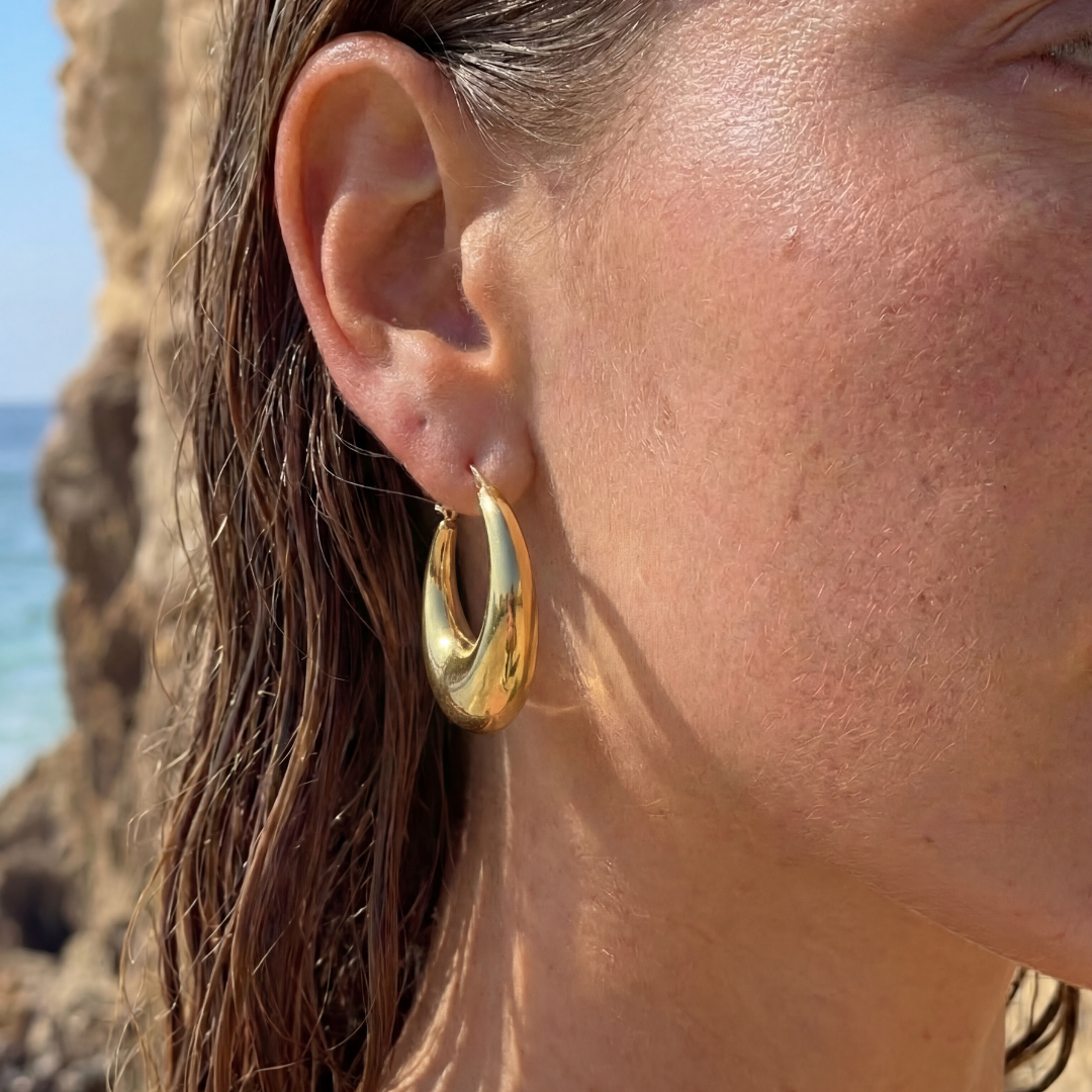 Chunky Hoop Earrings