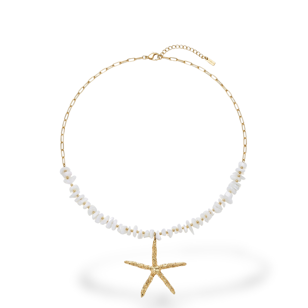Collar Dorado con Estrella de Mar