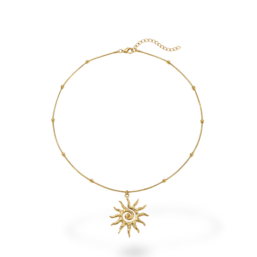 Collar Dorado con Sol