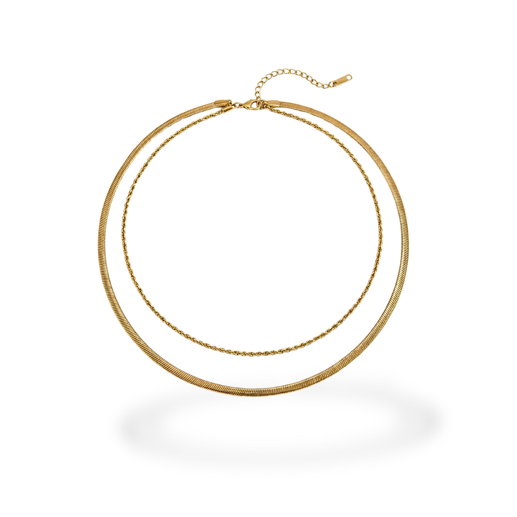 Collar Dorado de Cadenas