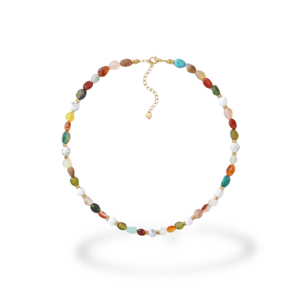 Colorful Glass Beaded Necklace