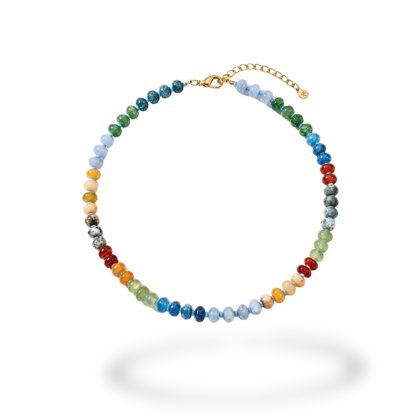 Collar de Perlas de Cristal Ovaladas