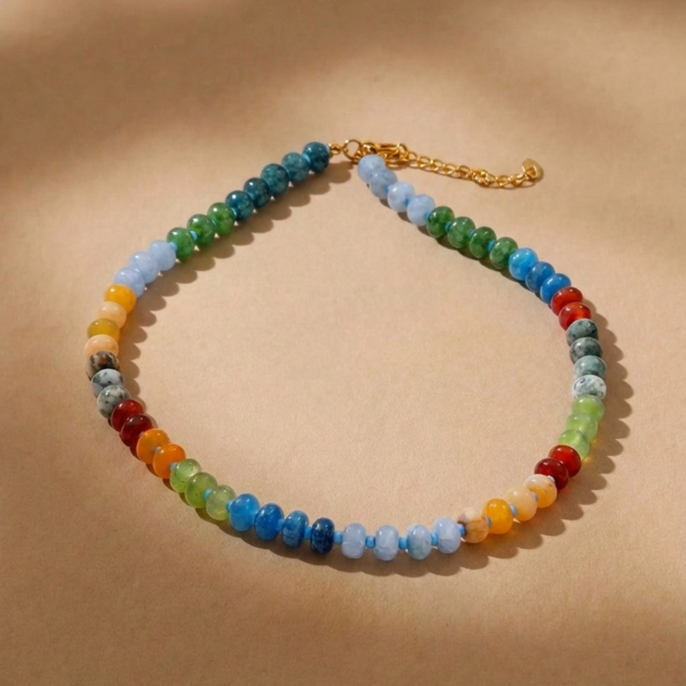 Collar de Perlas de Cristal Ovaladas