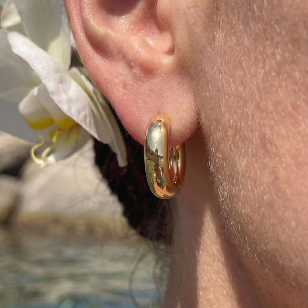 Minimalist Gold Hoop Earrings
