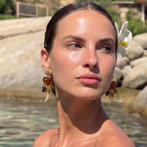 Pendientes Corazón Rojo Barroco