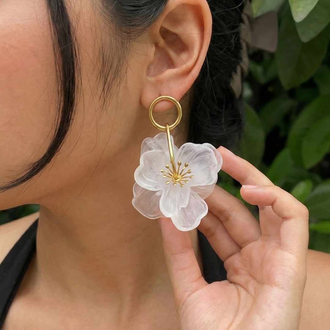 Pendientes Flor Dorados