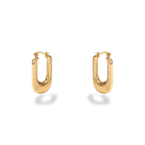 Pendientes de Aro Cuadrados con Textura