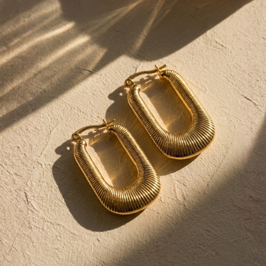 pendientes aro con textura