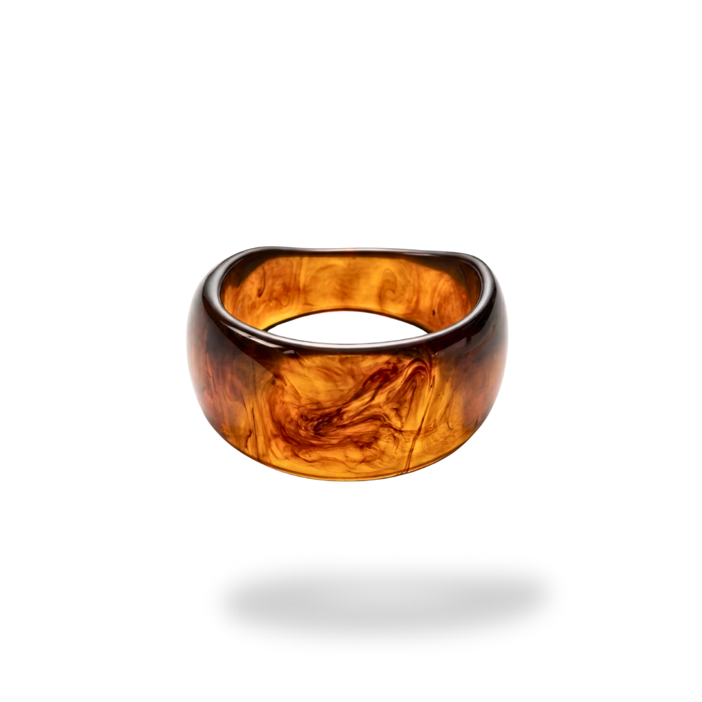 Pulsera Brazalete Marrón Elegante
