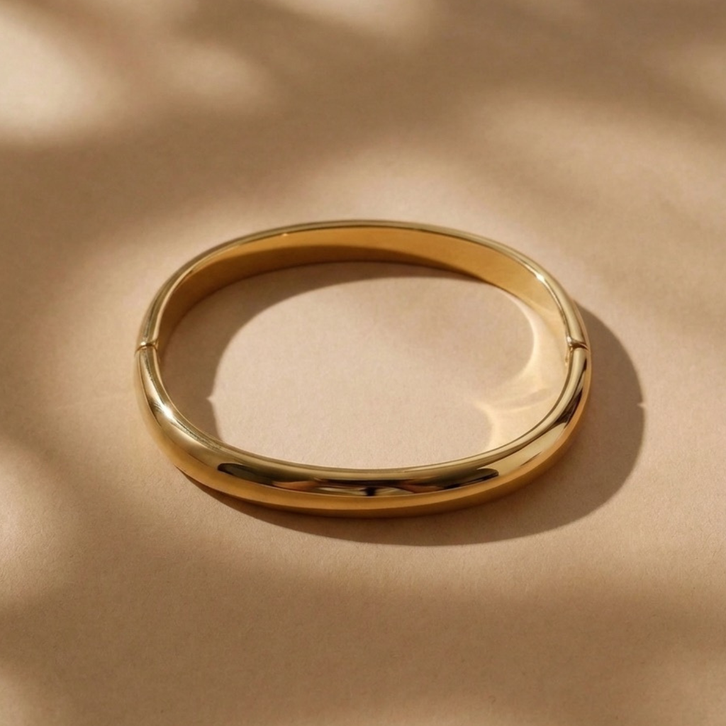 Pulsera rigada oro
