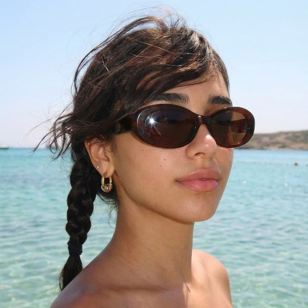 Pendientes de aro dorados con anillas multicolor